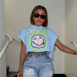 Graphic Crop Hoodie image 0