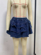 Tiered Ruffle Mini Skirt image 3