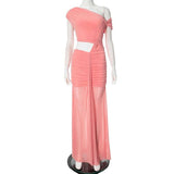 Cut-Out Ruched Maxi Dress image 3