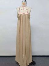 Elegant Rope-Strap Pleated Maxi Dress image 3