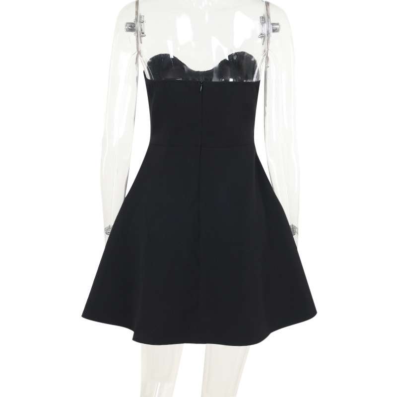 Strapless Bow Embellished Dress image 4