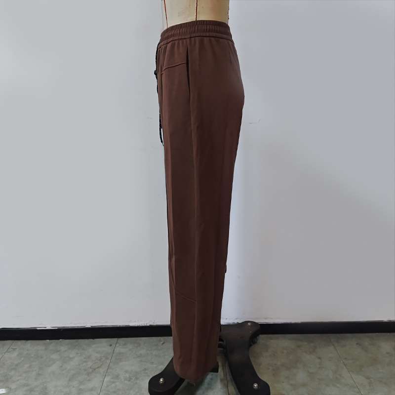 Wide Leg Pants High Waisted Drawstring Loose Trousers image 3