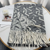Winter Fashion Luxury Shawl with fringes image 7