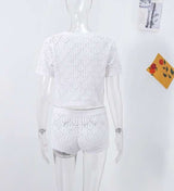 Crochet Short Set with Scalloped Edges image 4