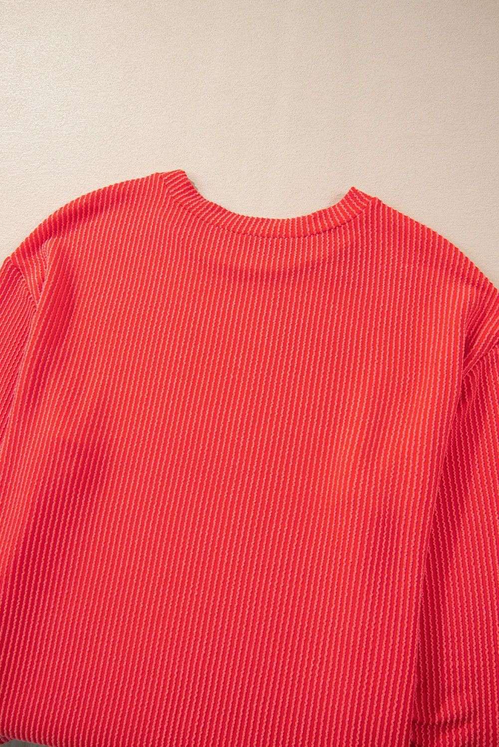 Striped Long Sleeve Top and Shorts Set image 6