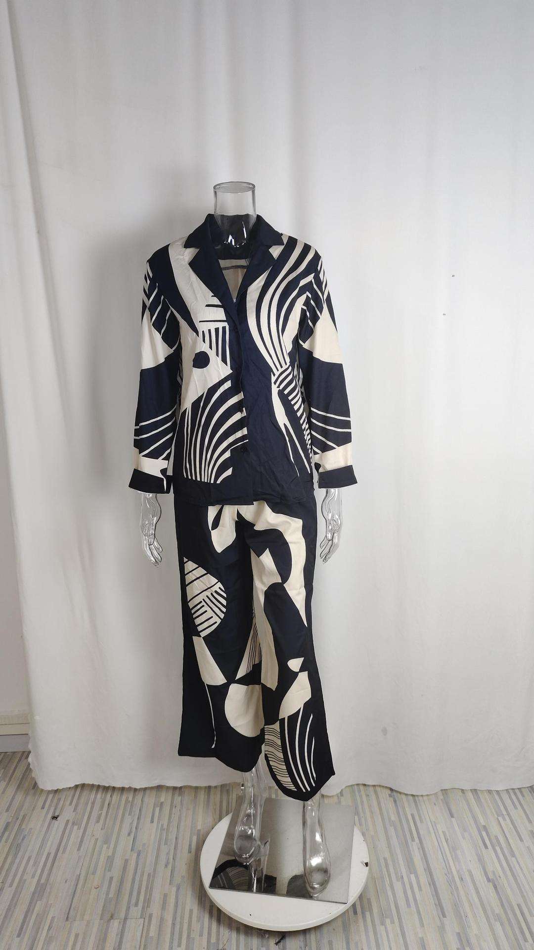 Printed Western Co-Ord Sets - M, Multi Beige image