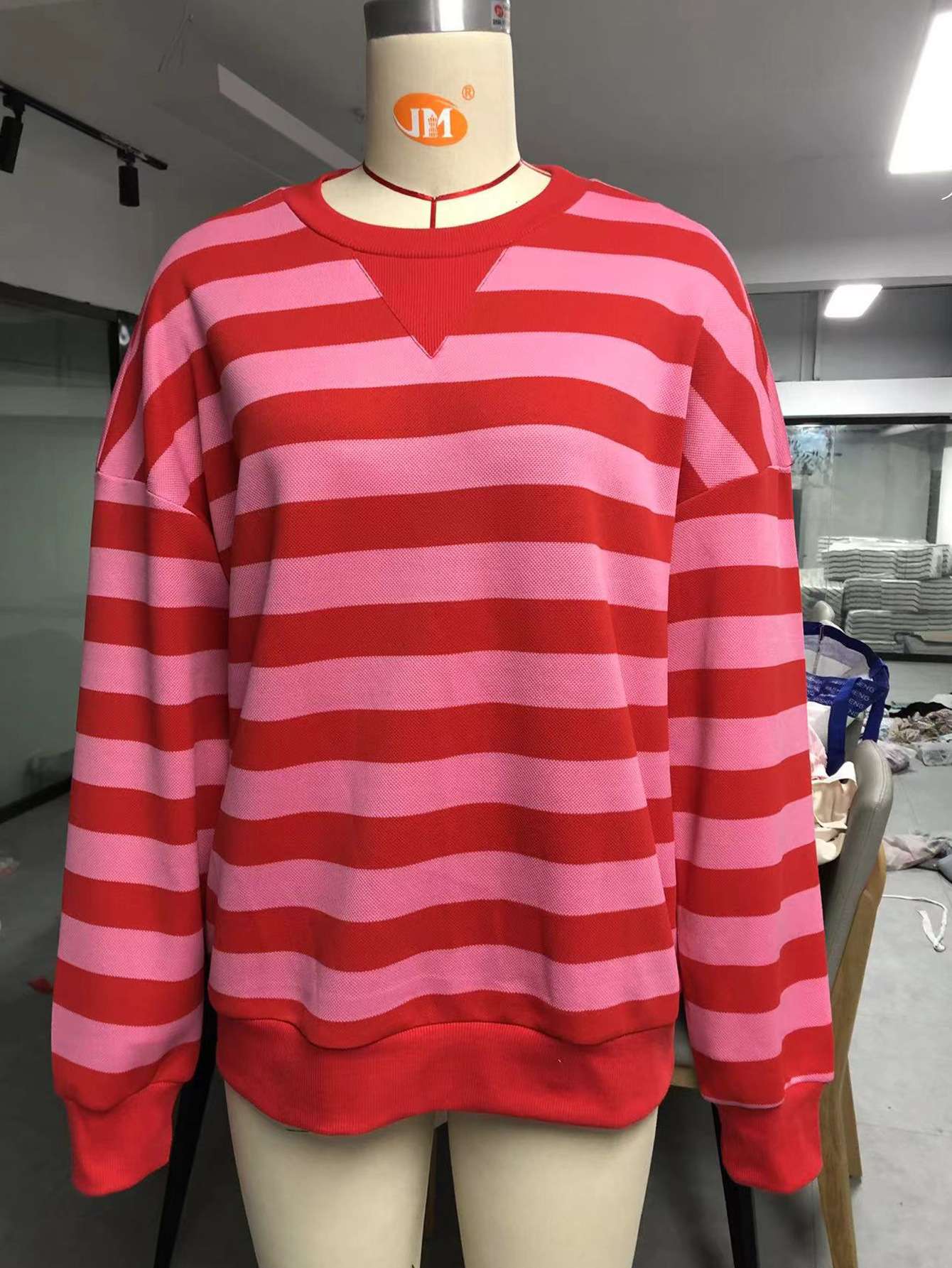 Striped Oversized Sweatshirt image 2