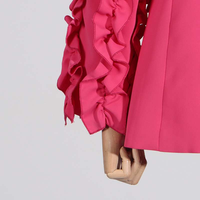 Notched Lapel One Button Women Suit image 7