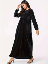 Maxi Dress with Puff Sleeves image 6
