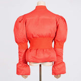 Down-filled peplum jacket image 5