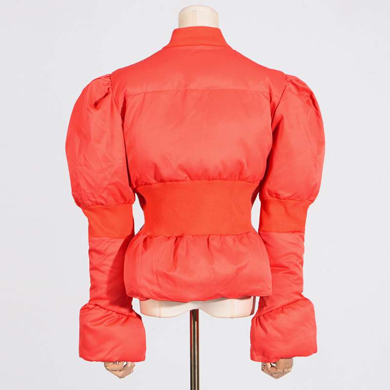 Down-filled peplum jacket image 5