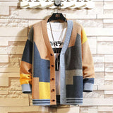 Mosaic Comfort Knit Cardigan - M, Yellow image