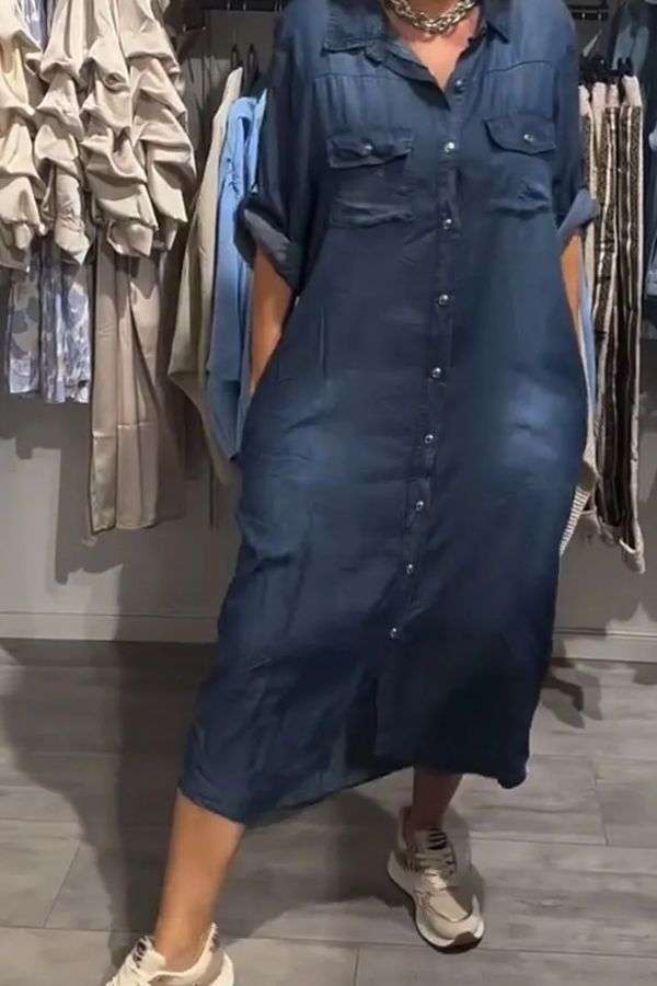 Button-Down Shirt Dress image 0