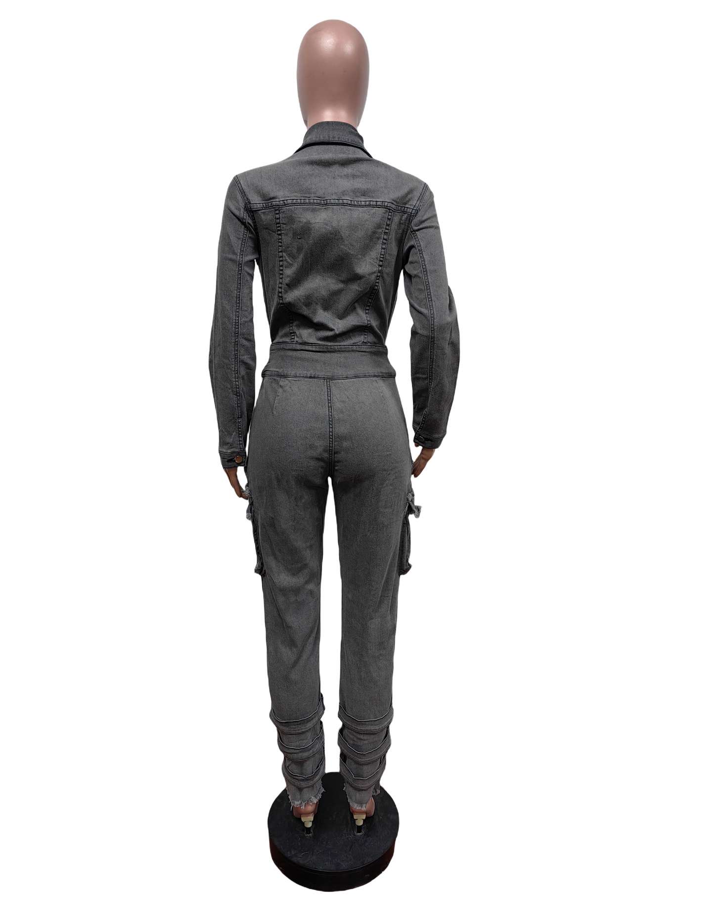 Multi Pocket Tie Up Waist Jumpsuits image 4