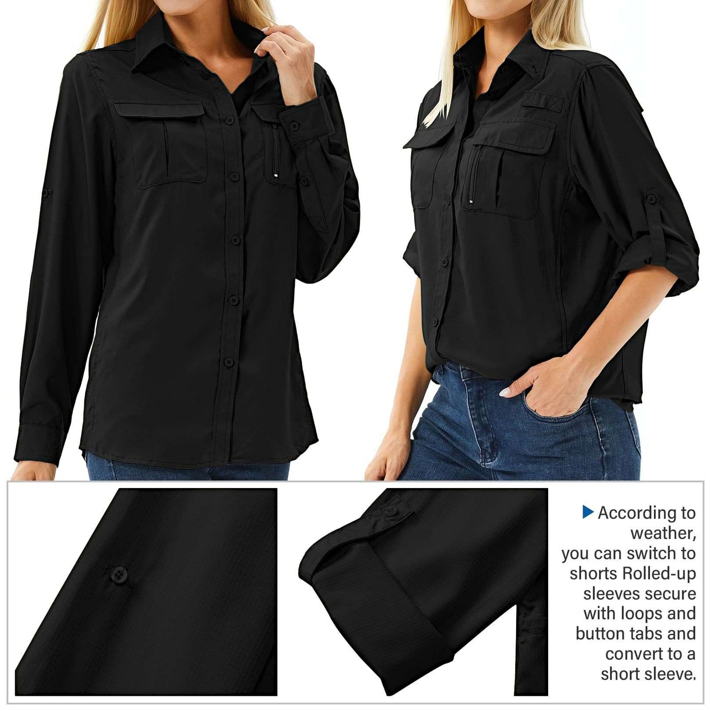 Utility Shirt with Roll-Up Sleeves image 3