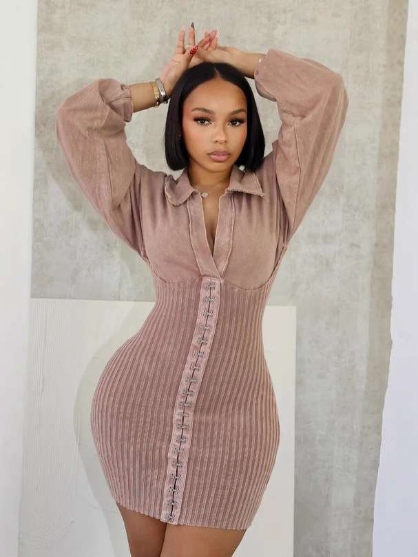 Better Than Good Long Sleeve Mini Dres image 1