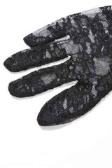 Sexy See-Through Mesh Open Back Glove Detail Jumpsuit image 7