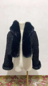 Luxurious Faux Fur Hooded Jacket image 5