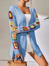 Cardigan with front placket image 1