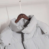 Oversize Hooded Zipper Coats image 7