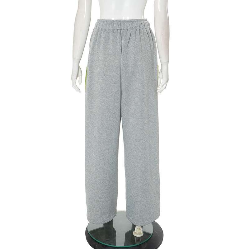 Contrast Color Duffel Bag Wide Leg Pants image 7