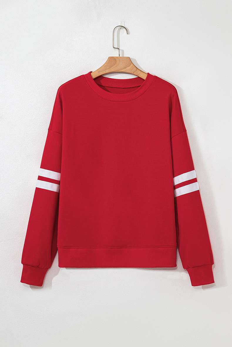 Casual Sweatshirt with Stripes image 4