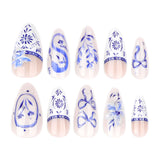 Floral and Bow Nail Art Design image 2