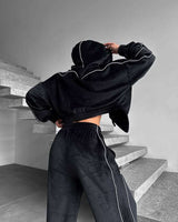 Oversized Urban Black Tracksuit image 4