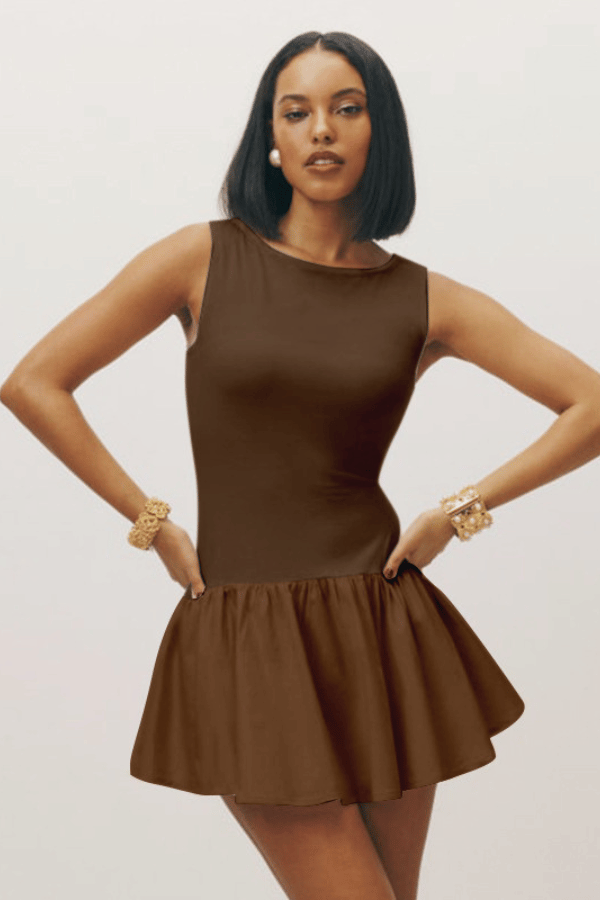 Noir Chic Flare Dress image 2