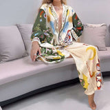 Graphic Printed Shirt With Palazzo image 1