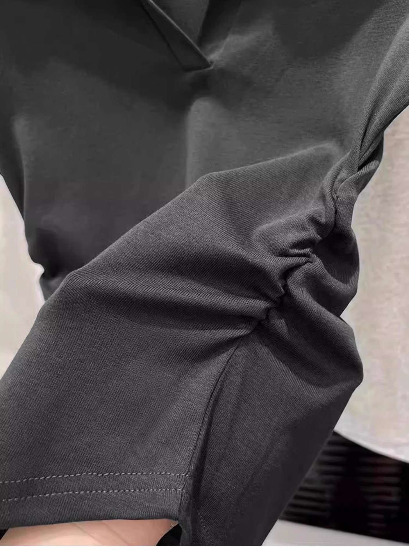 Ruched Polo Crop Top image 6