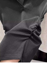 Ruched Polo Crop Top image 6