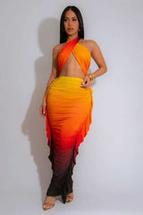Sunset Halter Maxi Dress image 0