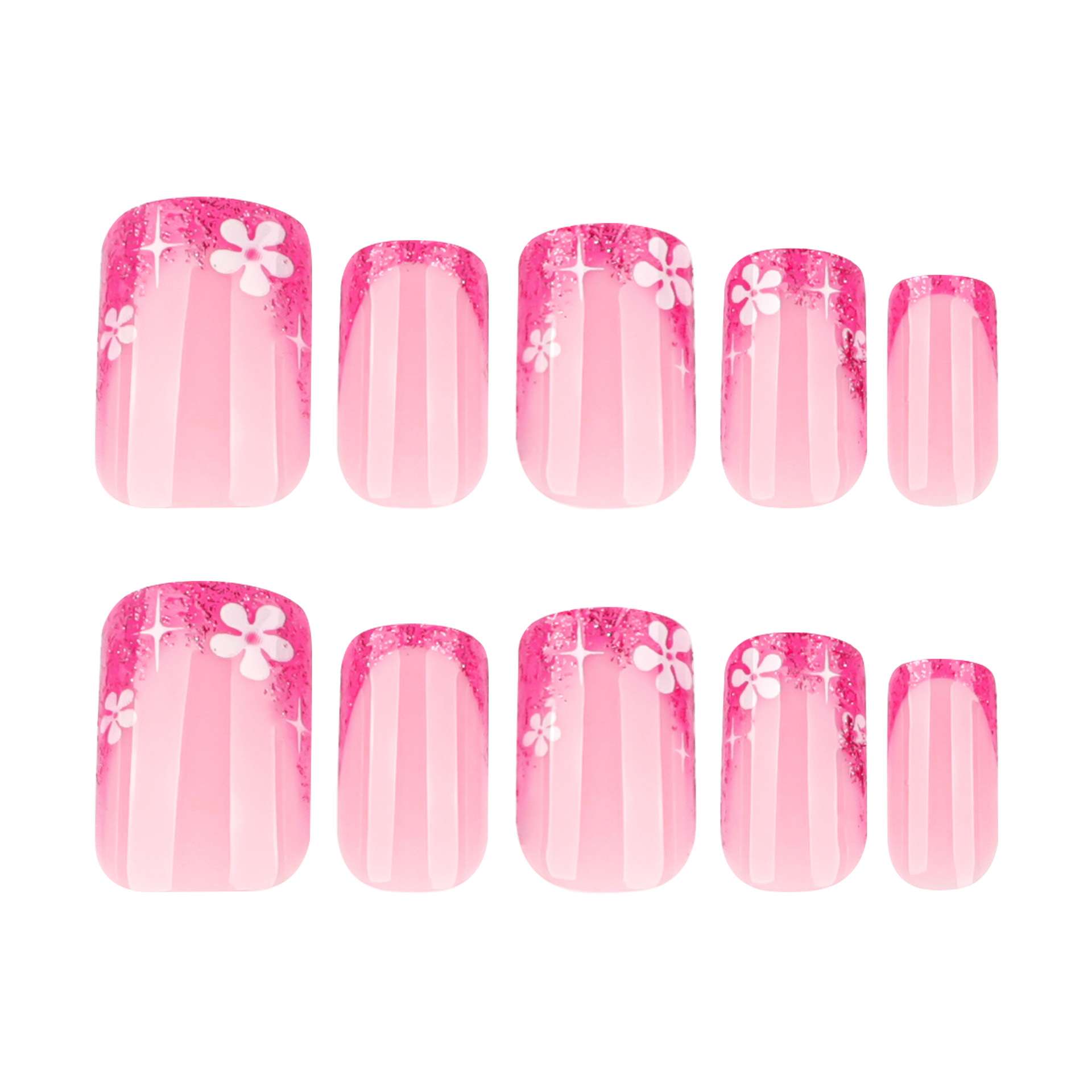 Glitter French Tip Nail Art image 10