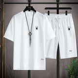Men's Casual Spider Embroidered Summer Set image 4