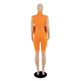 Sporty Chic Crop Top & Biker Shorts Set image 7