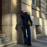 Classic Dark Denim Pants and Shirt Set image 0