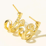 Floral Hoop Earrings image 5