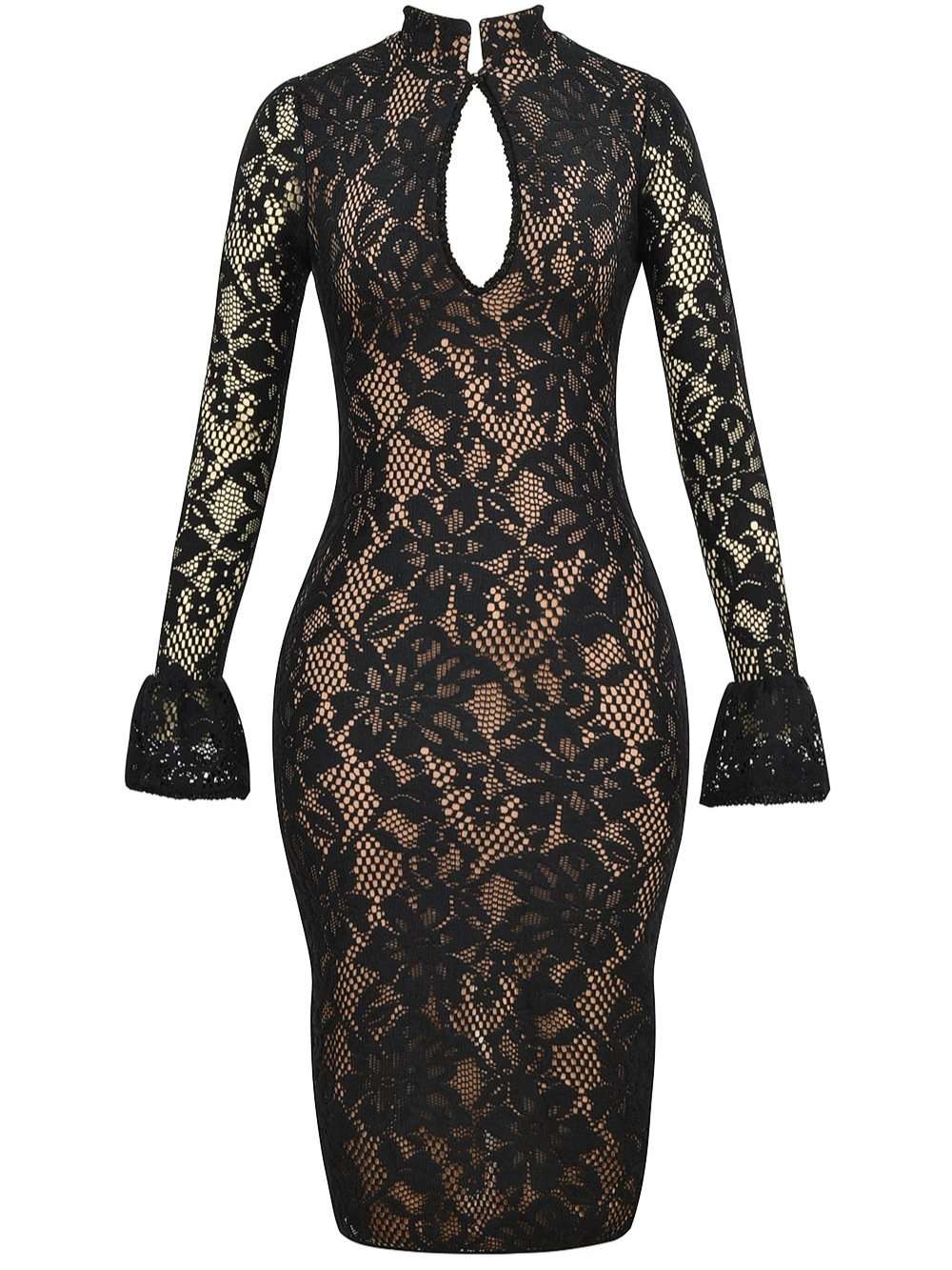 Lace Bodycon Evening Dress image 3