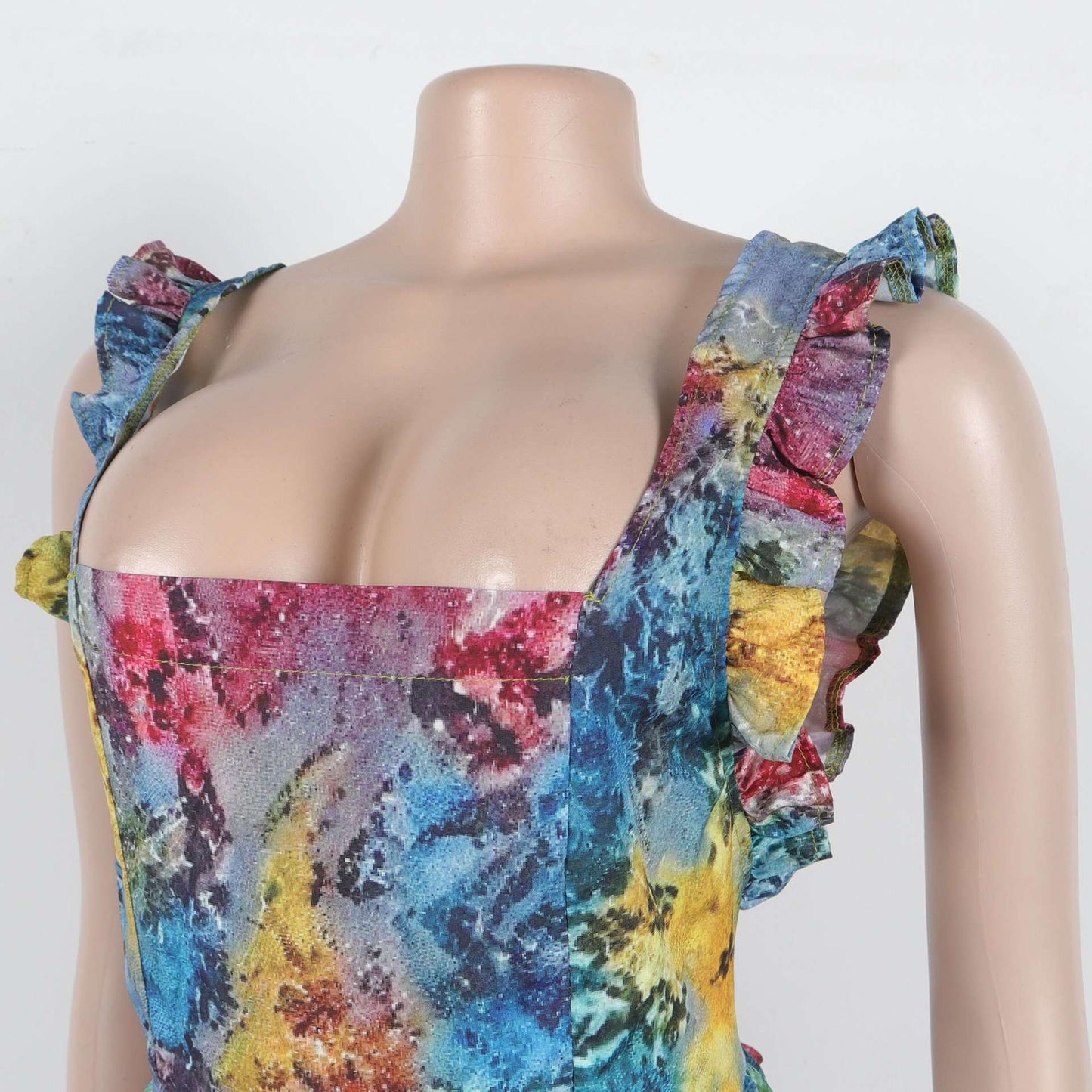 Multicolor Floral Maxi Dress image 3