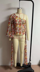 One Shoulder Drapped Side Top image 6