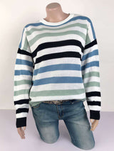 Colorful Striped Knit Sweater image 4