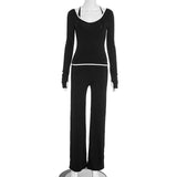 Sleek Top with Cross-Back Sports Bra & Matching Pants image 4