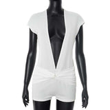 Deep V-Neck Sleeveless Romper image 6