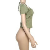 Cold-Shoulder Crop Top image 5