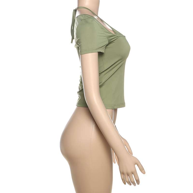 Cold-Shoulder Crop Top image 5