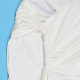 Elegant One-Shoulder White Evening Gown image 6