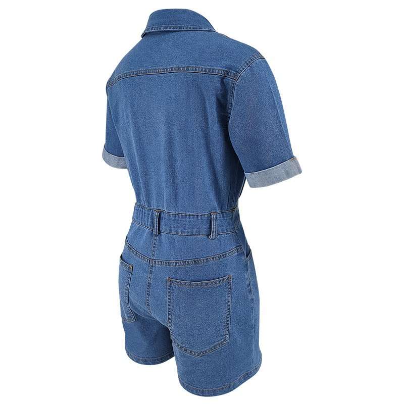 Button-Up Romper with High Waist image 5