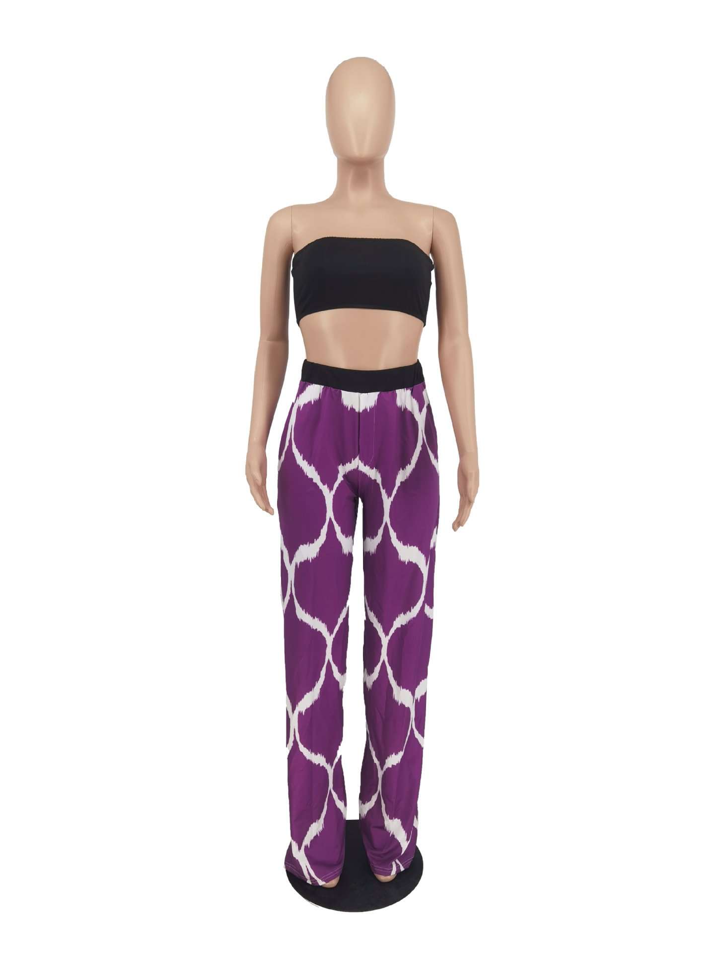 Printed Wide Leg Trouser image 1