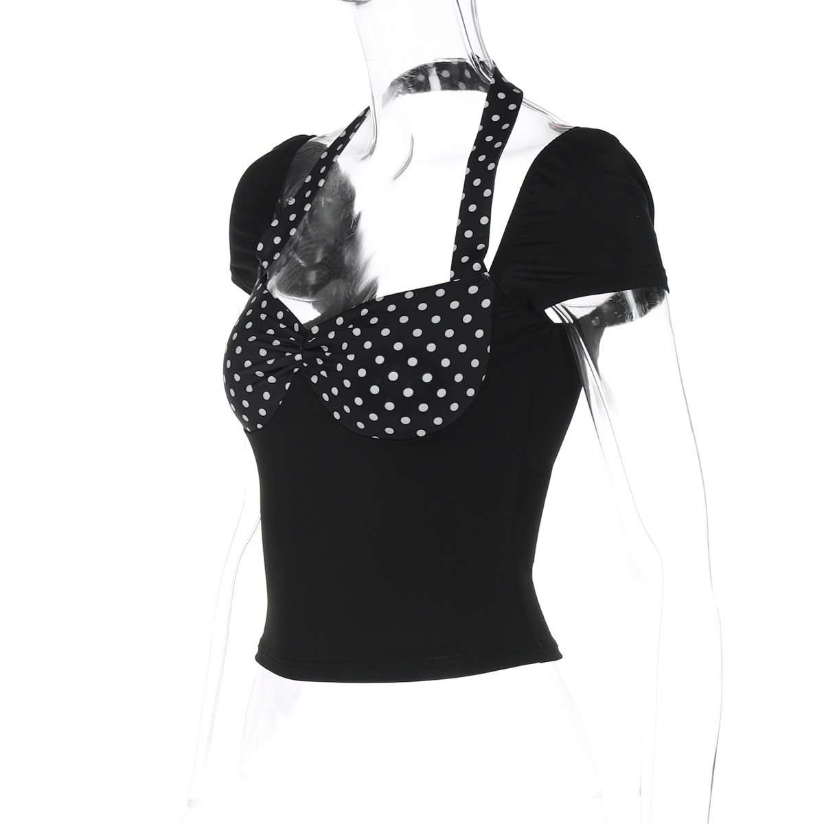 Chic Polka Dot Halter Top image 4